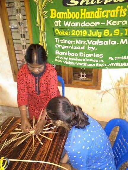 Bamboo Weaving workshop at Wandoor village, Nilambur